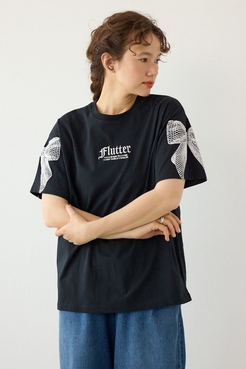 RODEO CROWNS「Ribon&times;Butterfly TEE」|Tシャツ・カットソー|BLK
