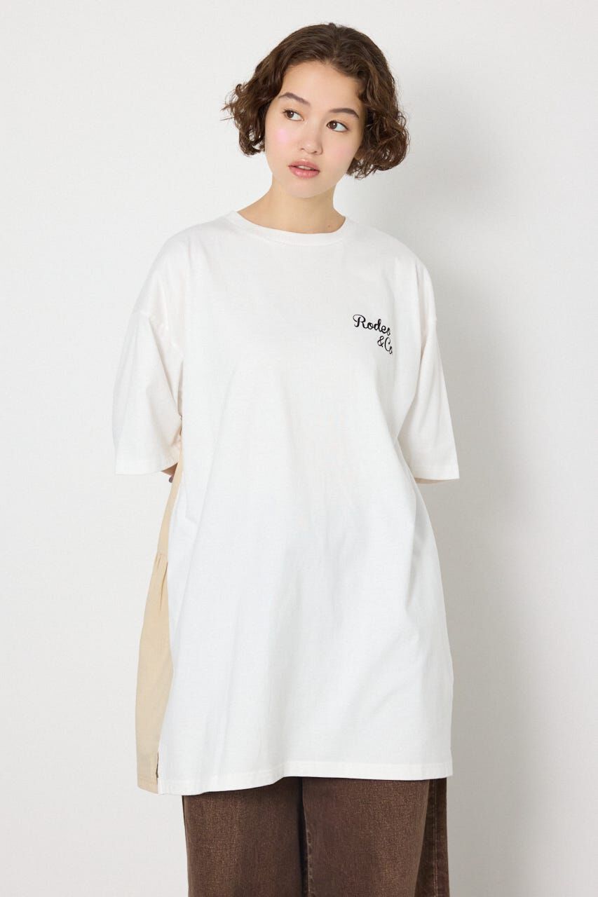 RODEO CROWNS「バックティアードコンビチュニックワンピース」|ワンピース|