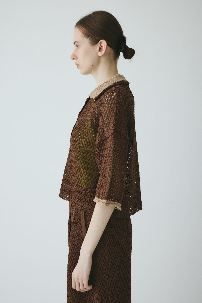 HeRIN.CYE「Mesh knit pull over」|ニット・セーター|