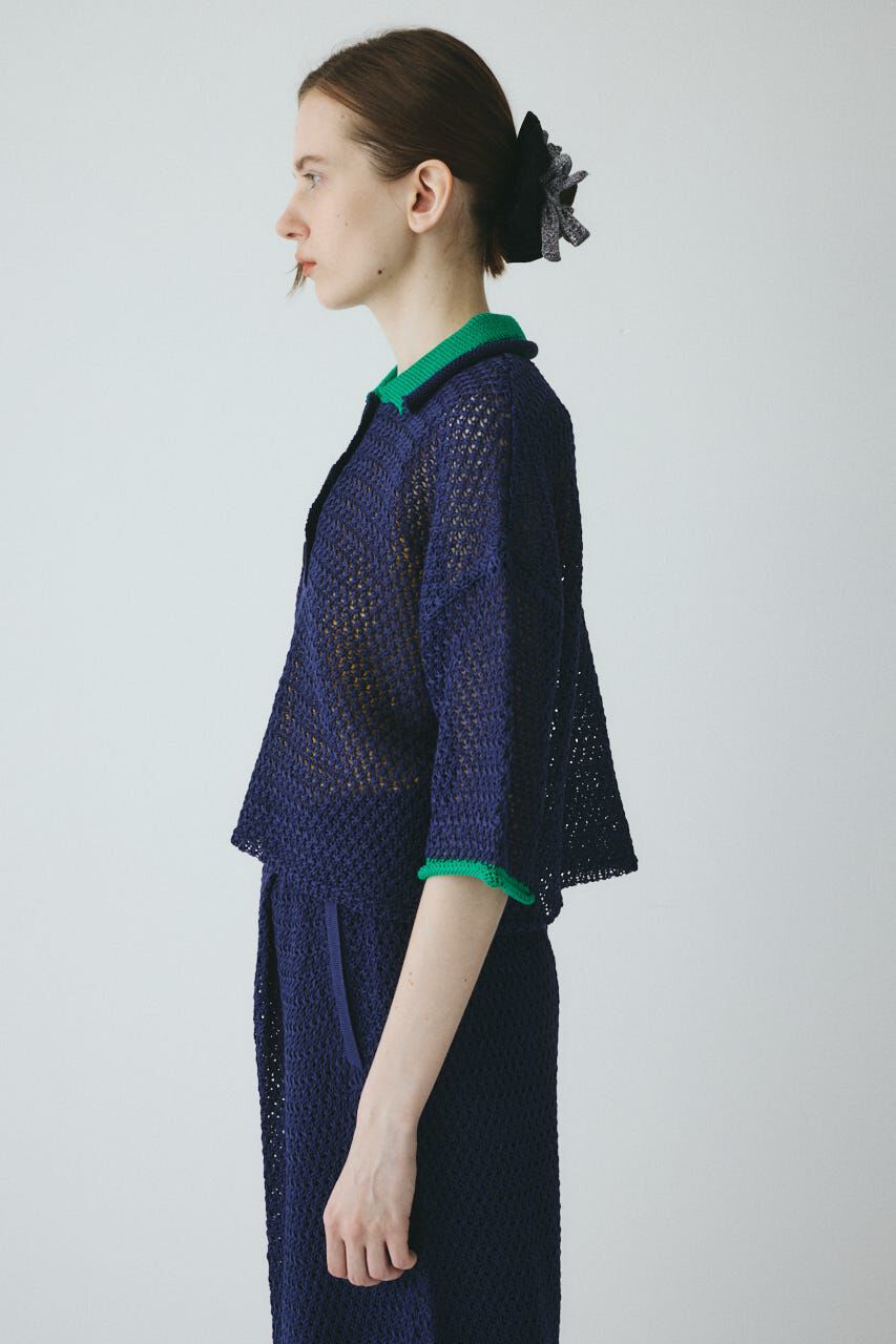 HeRIN.CYE「Mesh knit pull over」|ニット・セーター|