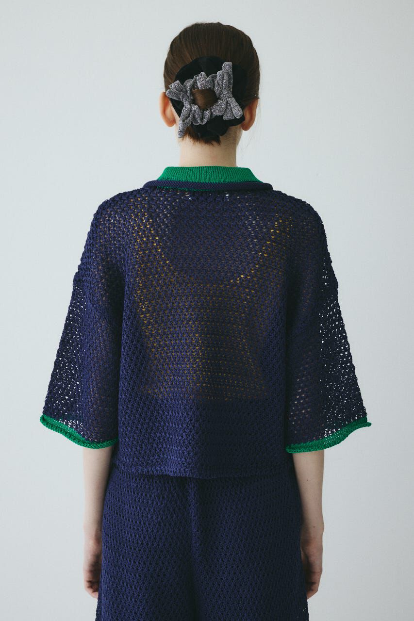 HeRIN.CYE「Mesh knit pull over」|ニット・セーター|