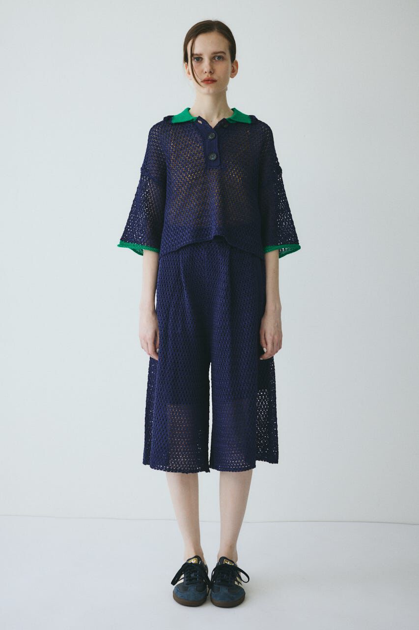 HeRIN.CYE「Mesh knit half pants」|その他|NVY