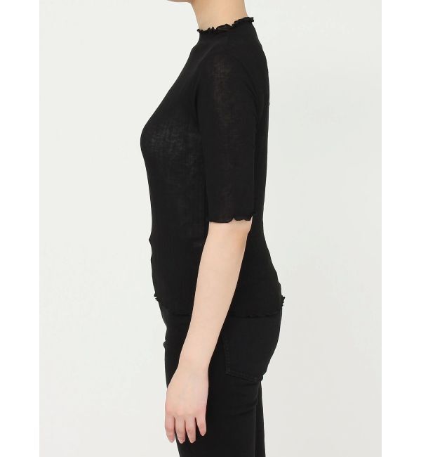 MURUA「ボトルネックシアーカットトップス」|Tシャツ・カットソー|