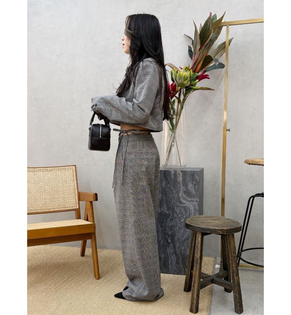 EVRIS「ウエストリボンワイドパンツ【セットアップ着用可能】」|その他|