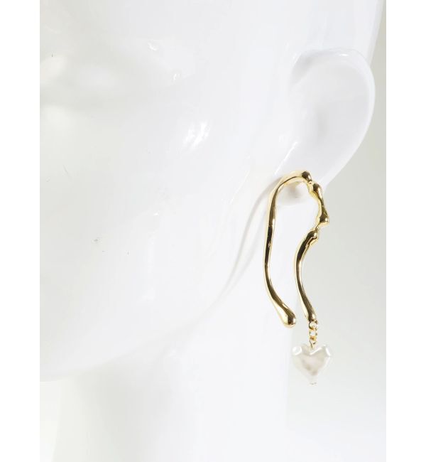 EVRIS「PEARL HEART MOTIFピアス」|ピアス|