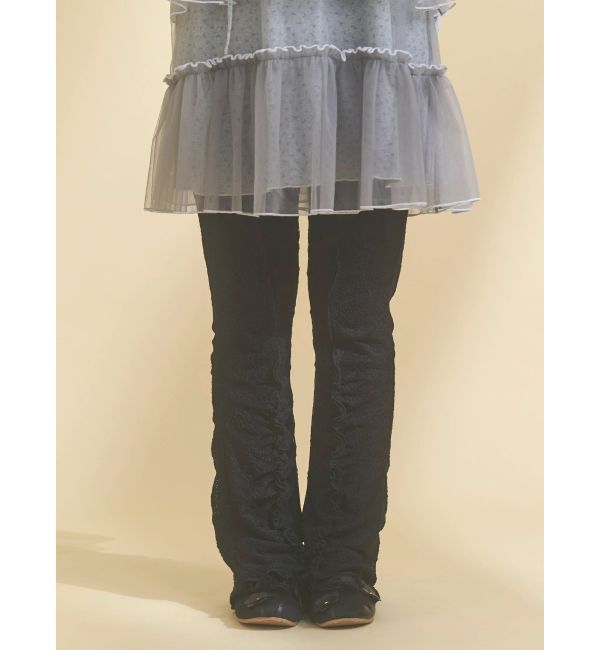 merry jenny「lace panel pants」|その他|ブラック