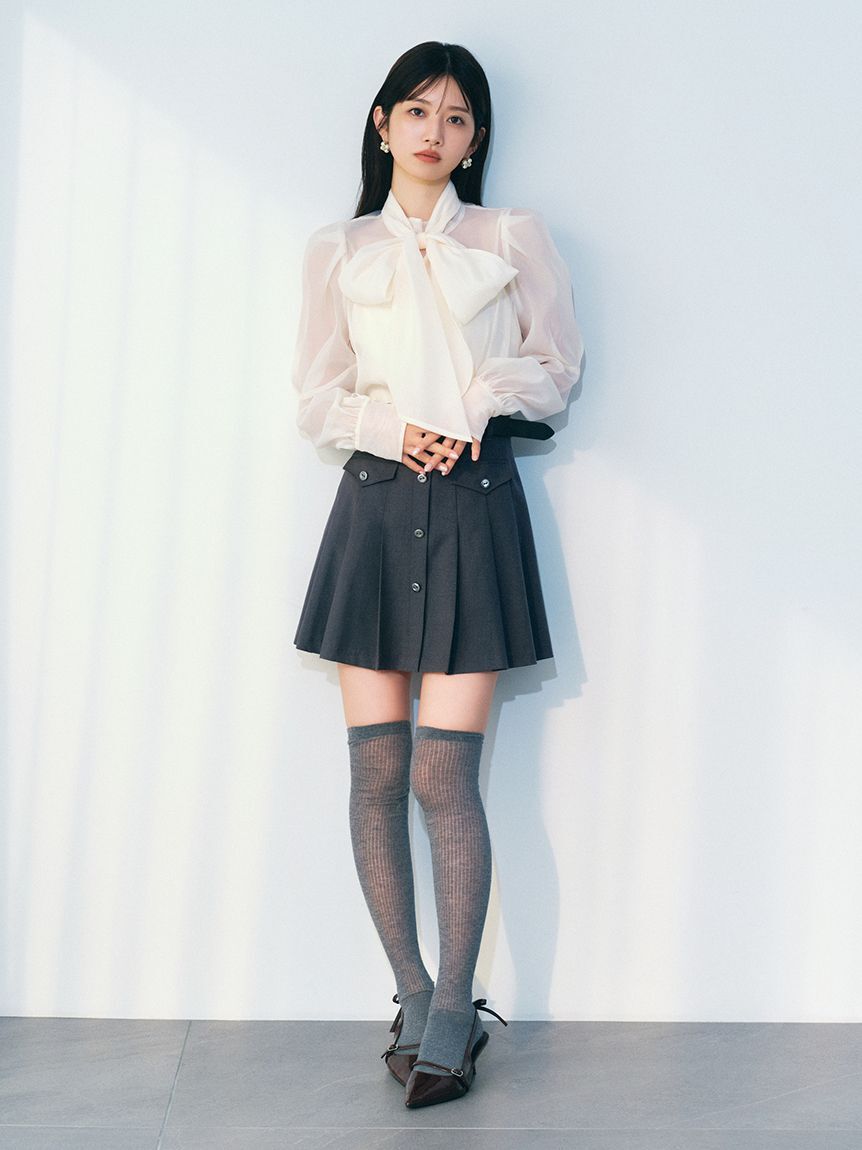 LILY BROWN「ベルト付きプリーツスカショーパン」|その他|
