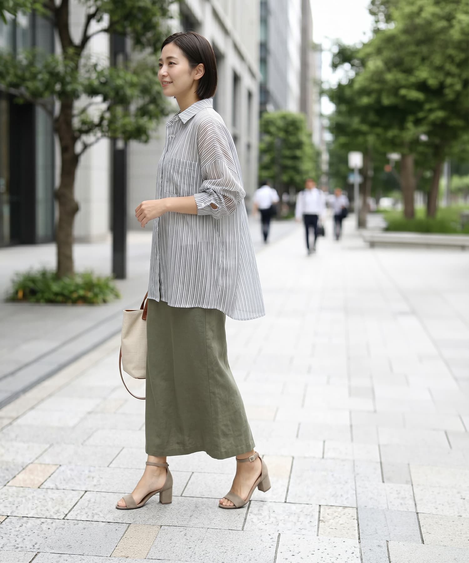 STYLE DELI「夏に羽織るストライプ柄シアーシャツ」|シャツ・ブラウス|
