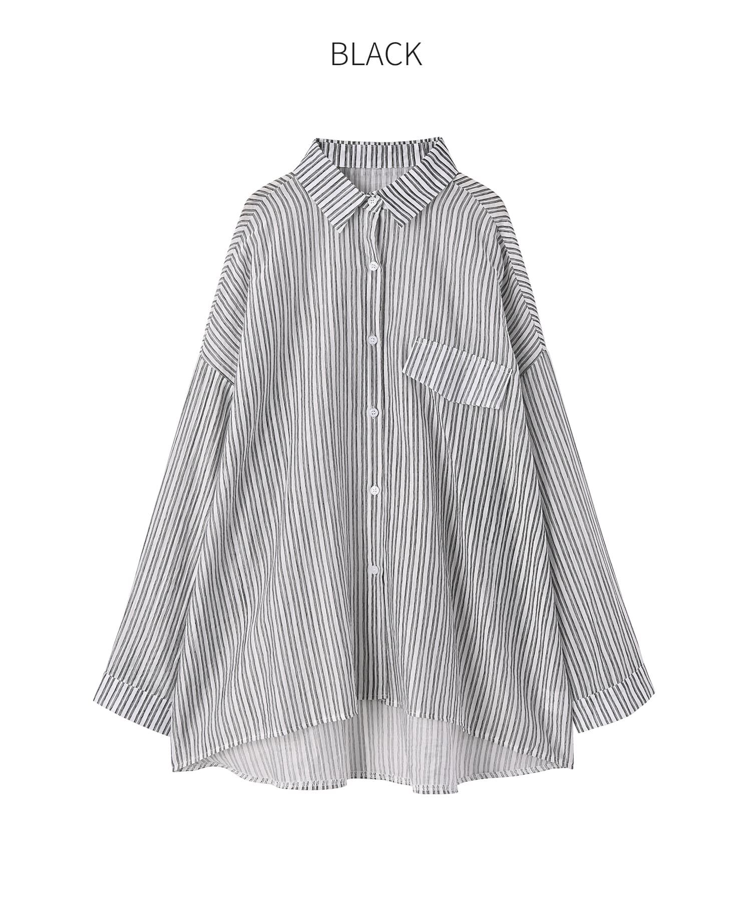STYLE DELI「夏に羽織るストライプ柄シアーシャツ」|シャツ・ブラウス|