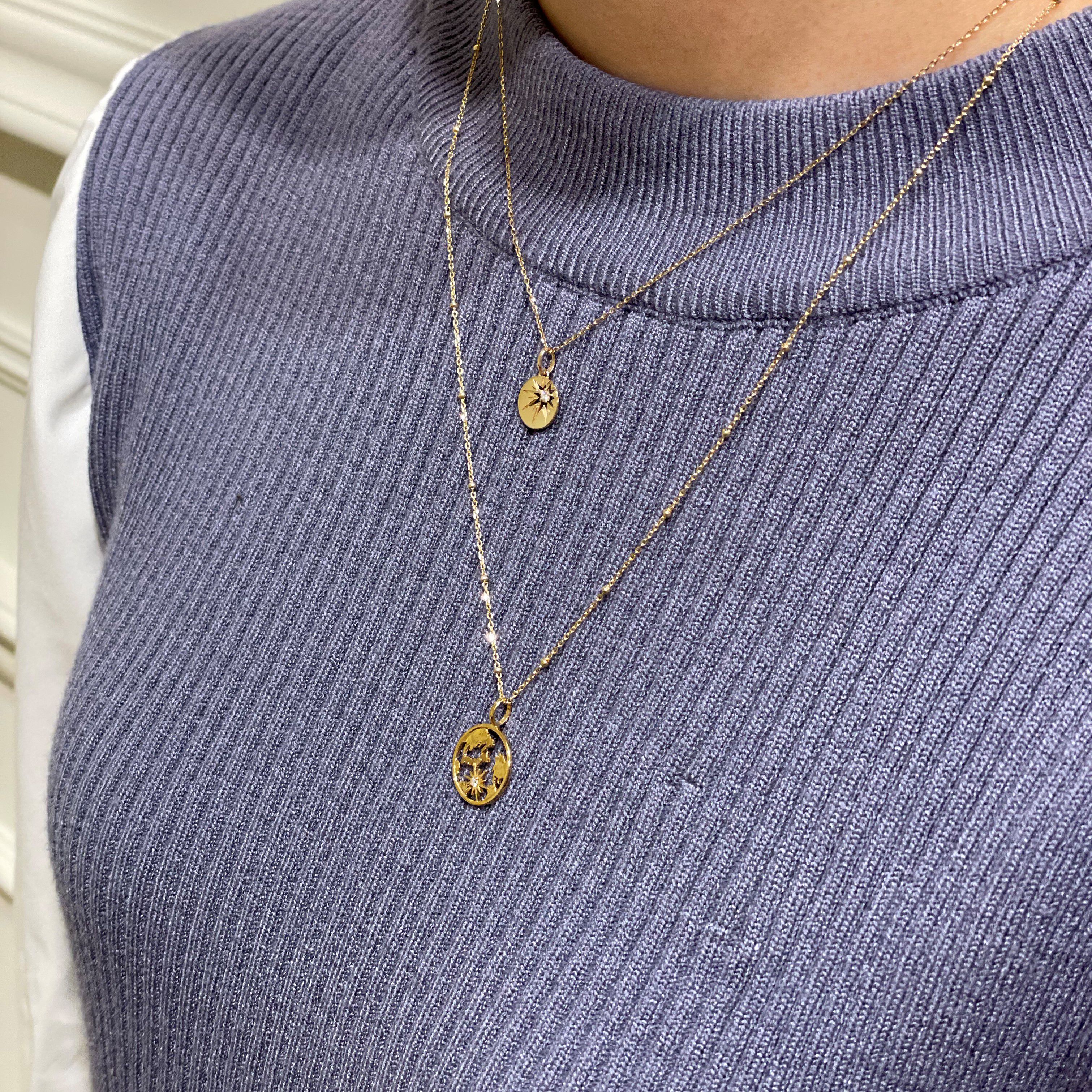 STAR JEWELRY「STAR CHARMS（SUN）」|ネックレス|