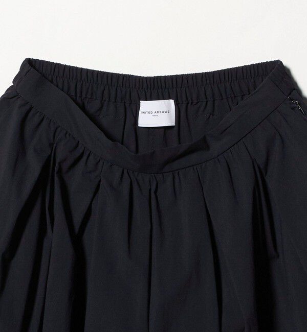UNITED ARROWS「ギャザー フレア パンツ ‐はっ水 ウォッシャブル‐」|チノ|