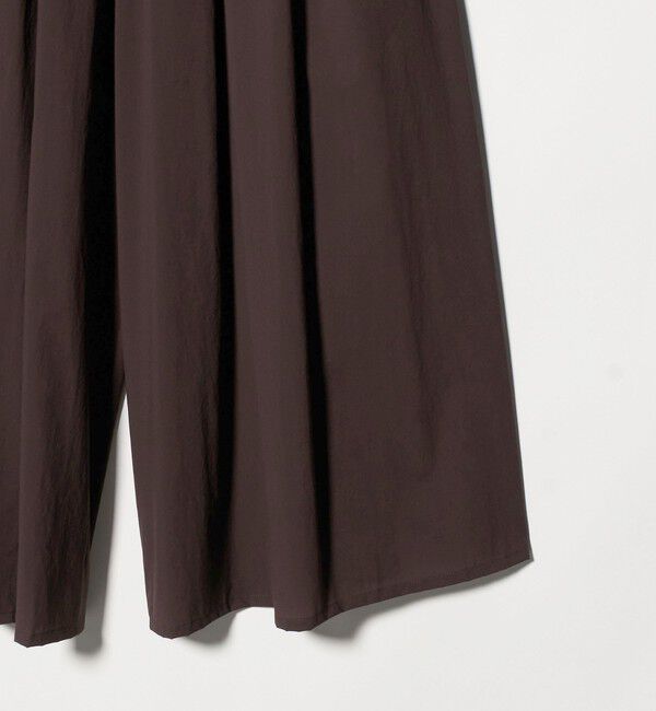 UNITED ARROWS「ギャザー フレア パンツ ‐はっ水 ウォッシャブル‐」|チノ|