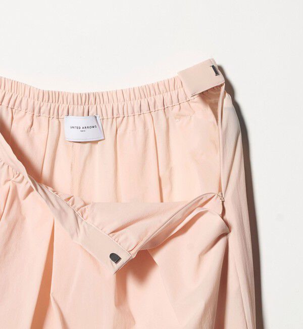 UNITED ARROWS「ギャザー フレア パンツ ‐はっ水 ウォッシャブル‐」|チノ|