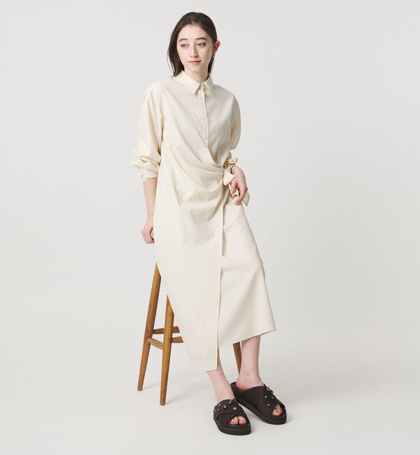 UNITED ARROWS「サテン クロス ビジュー ミュール/サンダル」|サンダル|