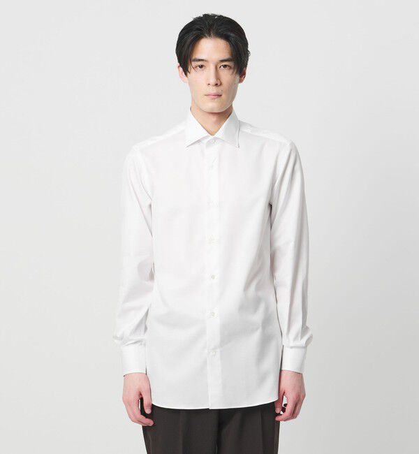 UNITED ARROWS「イージーケア AG ツイル セミワイドカラーシャツ  抗菌防臭」|シャツ・ブラウス|