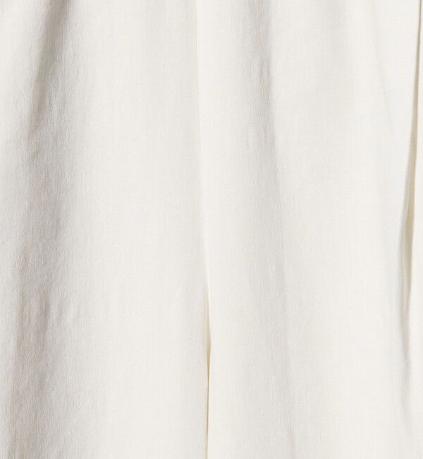 UNITED ARROWS「NALYA リラックス ワイドパンツ OFF WHITE ‐ウォッシャブル‐」|スラックス|