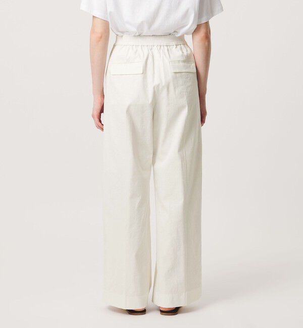 UNITED ARROWS「NALYA リラックス ワイドパンツ OFF WHITE ‐ウォッシャブル‐」|スラックス|
