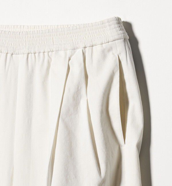 UNITED ARROWS「NALYA リラックス ワイドパンツ OFF WHITE ‐ウォッシャブル‐」|スラックス|