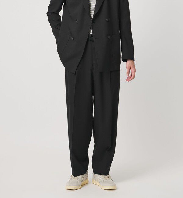UNITED ARROWS「＜District＞ポリエステル トロピカル バレル ワイドパンツ」|スラックス|