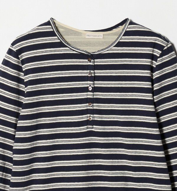 UNITED ARROWS「【別注】＜PROTAGONISTA＞レイヤード ボーダー カットソー ‐united LOVE project 2026」|Tシャツ・カットソー|