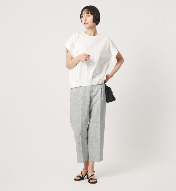 UNITED ARROWS「ハケメ ライク テーパードパンツ ‐ウォッシャブル‐」|スラックス|