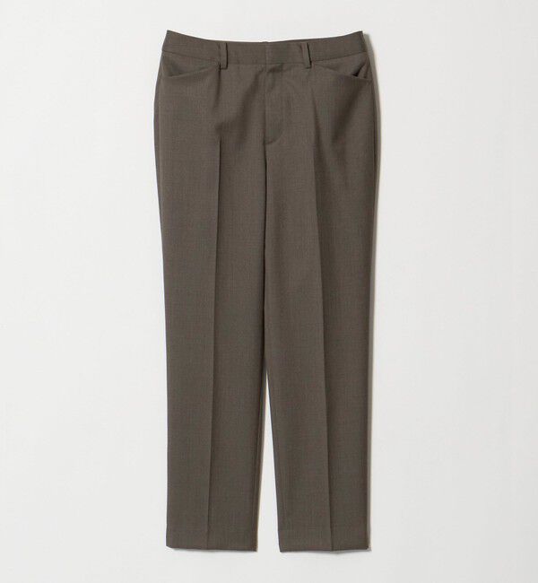 UNITED ARROWS「Vitale Barberis Canonico スリム テーパードパンツ」|スラックス|DK.BROWN