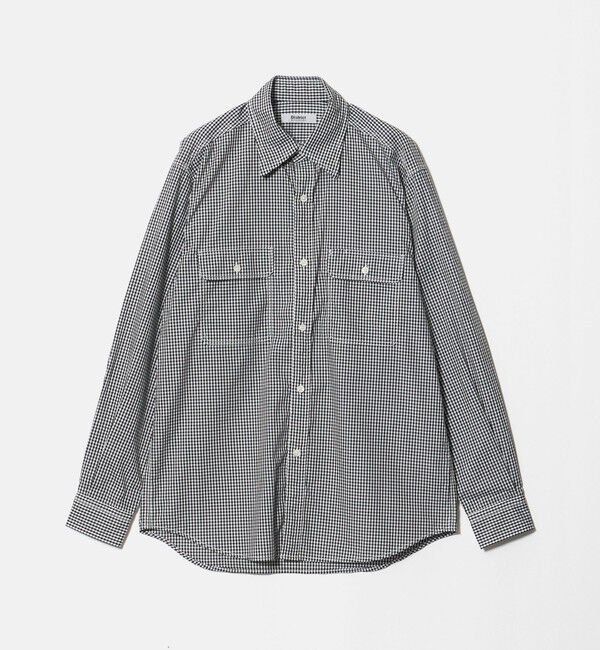 UNITED ARROWS「＜District＞ダブルポケット レギュラーカラー シャツ」|シャツ・ブラウス|BLACK