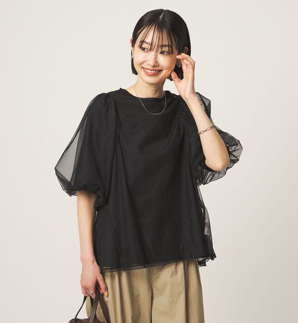 UNITED ARROWS green label relaxing「チュール 2WAY プルオーバー」|Tシャツ・カットソー|