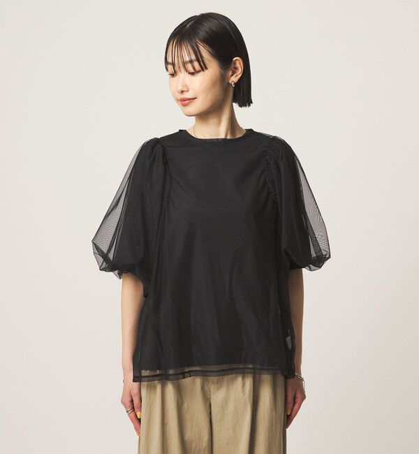 UNITED ARROWS green label relaxing「チュール 2WAY プルオーバー」|Tシャツ・カットソー|