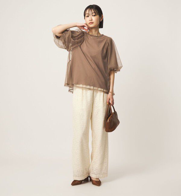 UNITED ARROWS green label relaxing「チュール 2WAY プルオーバー」|Tシャツ・カットソー|