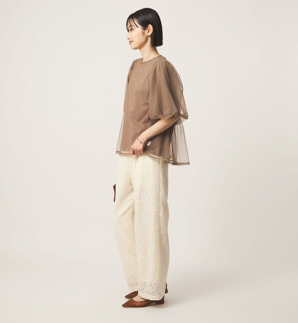 UNITED ARROWS green label relaxing「チュール 2WAY プルオーバー」|Tシャツ・カットソー|
