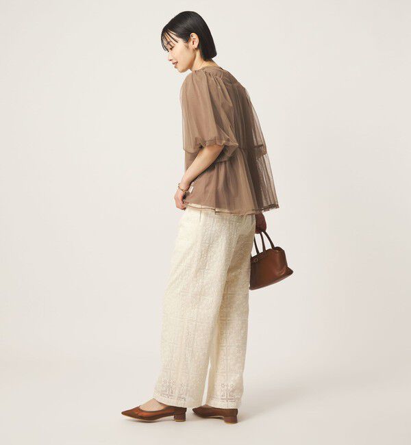 UNITED ARROWS green label relaxing「チュール 2WAY プルオーバー」|Tシャツ・カットソー|