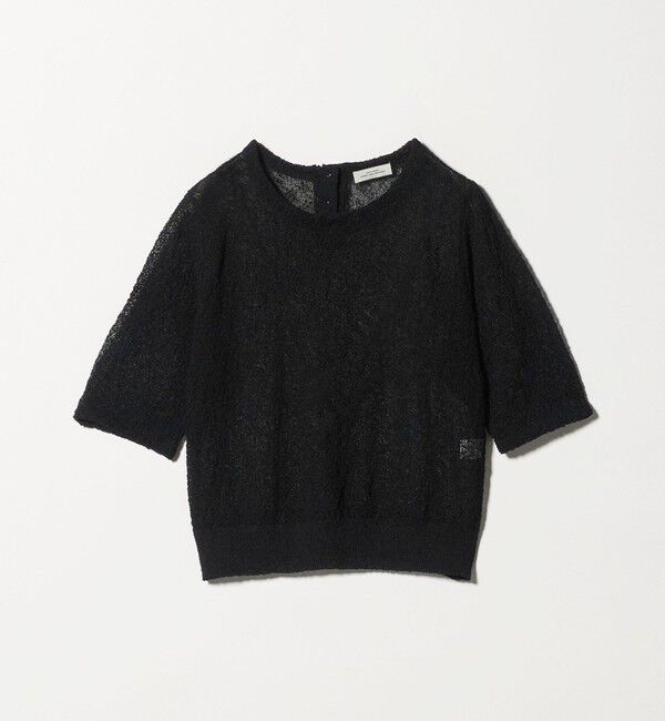 UNITED ARROWS green label relaxing「ノットヤーン ショートスリーブ プルオーバー ウォッシャブル」|ニット・セーター|