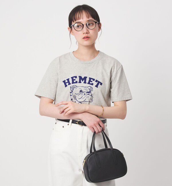 UNITED ARROWS green label relaxing「【別注】＜MIXTA＞ショートスリーブ プリント Tシャツ ミディアムグレー」|Tシャツ・カットソー|