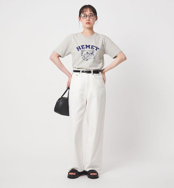 UNITED ARROWS green label relaxing「【別注】＜MIXTA＞ショートスリーブ プリント Tシャツ ミディアムグレー」|Tシャツ・カットソー|