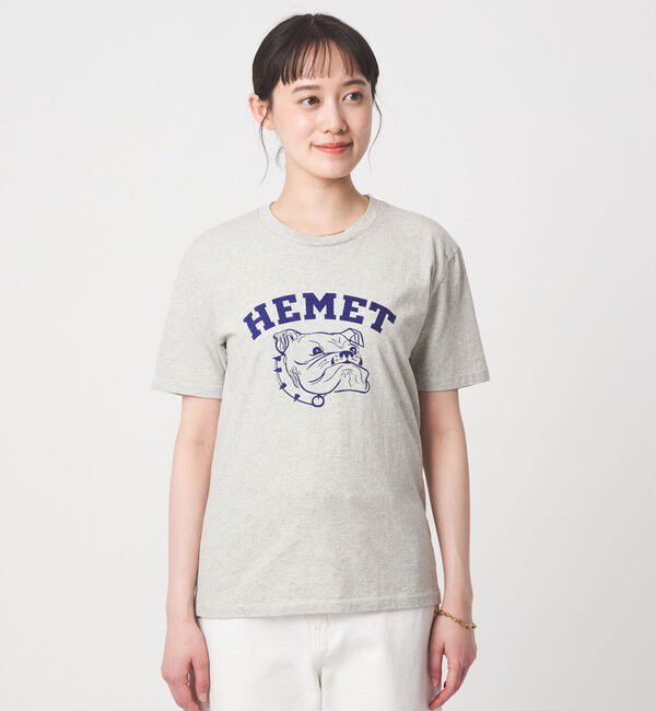 UNITED ARROWS green label relaxing「【別注】＜MIXTA＞ショートスリーブ プリント Tシャツ ミディアムグレー」|Tシャツ・カットソー|