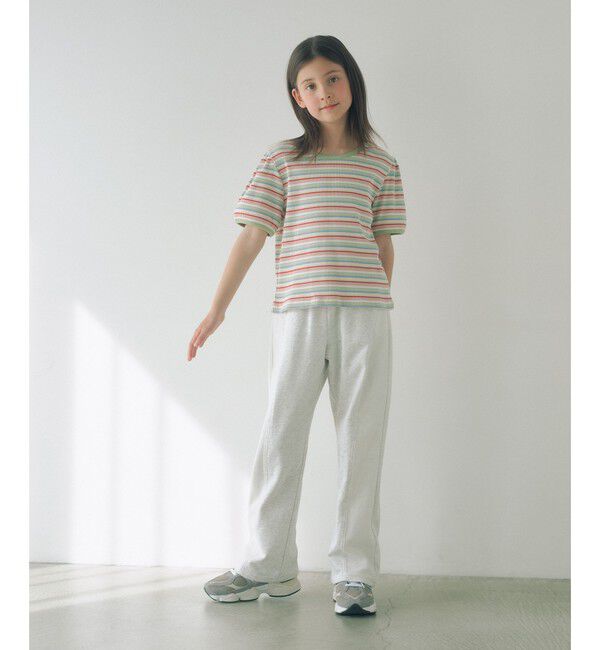 UNITED ARROWS green label relaxing「テレコ マルチボーダー Tシャツ 100cm-160cm」|Tシャツ・カットソー|