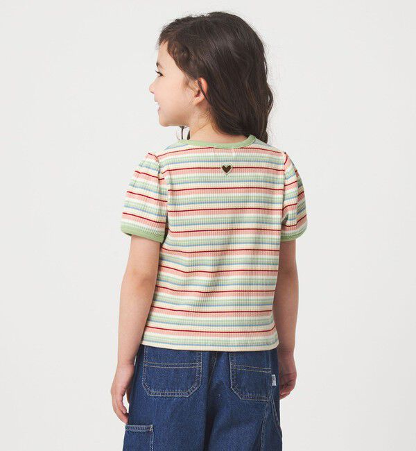 UNITED ARROWS green label relaxing「テレコ マルチボーダー Tシャツ 100cm-160cm」|Tシャツ・カットソー|