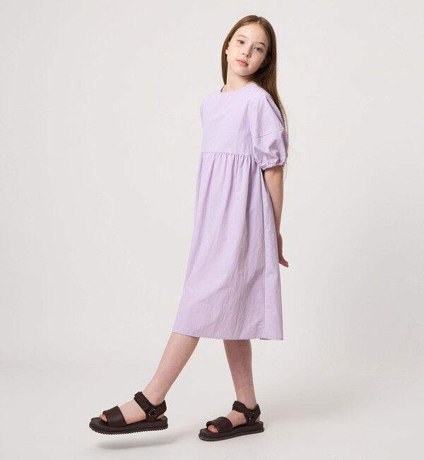 UNITED ARROWS green label relaxing「バックリボン タッサー ワンピース / キッズ 140cm-160cm」|ワンピース|