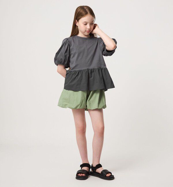 UNITED ARROWS green label relaxing「【スタメンシリーズ】パフスリーブ Tシャツ / キッズ  100cm-160cm」|Tシャツ・カットソー|