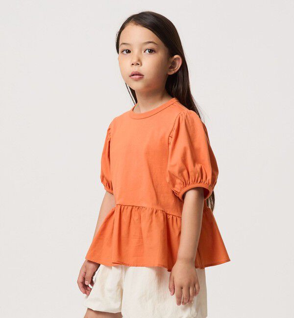 UNITED ARROWS green label relaxing「【スタメンシリーズ】パフスリーブ Tシャツ / キッズ  100cm-160cm」|Tシャツ・カットソー|