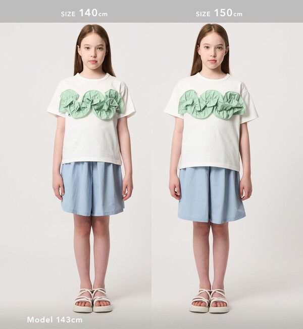 UNITED ARROWS green label relaxing「【スタメンシリーズ】フリル Tシャツ / キッズ  100cm-160cm」|Tシャツ・カットソー|