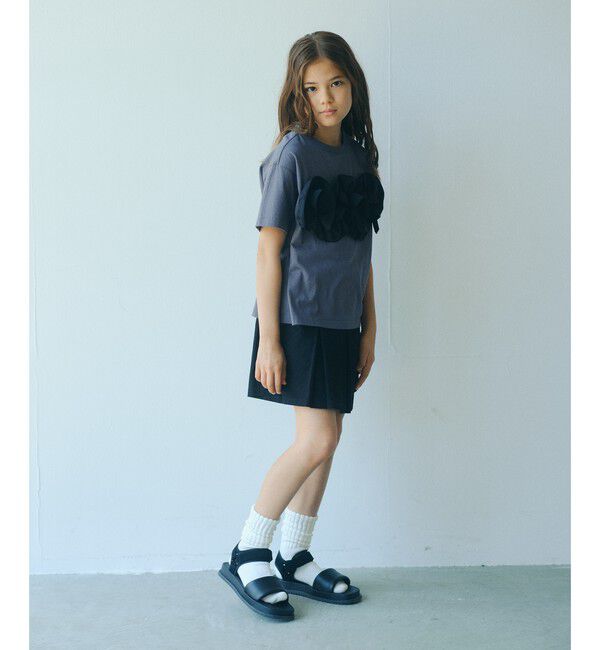 UNITED ARROWS green label relaxing「【スタメンシリーズ】フリル Tシャツ / キッズ  100cm-160cm」|Tシャツ・カットソー|