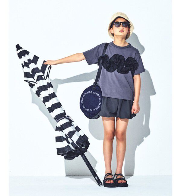 UNITED ARROWS green label relaxing「【スタメンシリーズ】フリル Tシャツ / キッズ  100cm-160cm」|Tシャツ・カットソー|