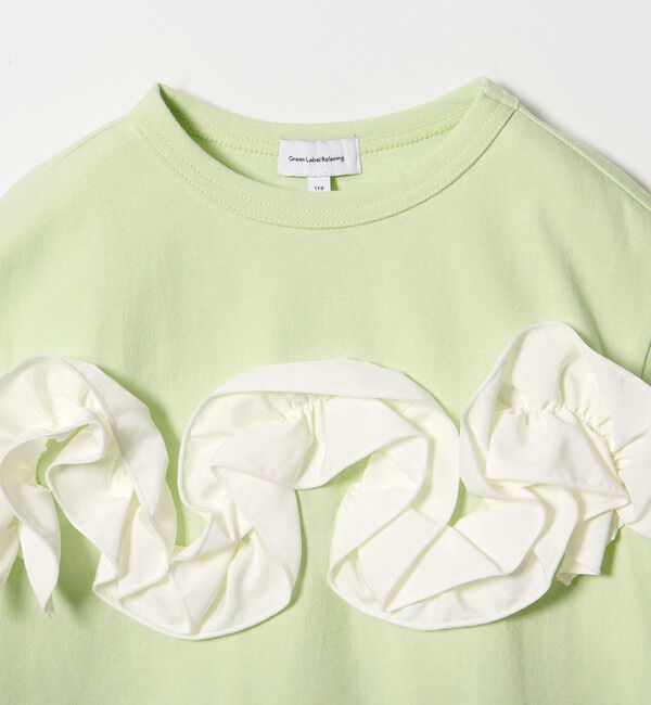 UNITED ARROWS green label relaxing「【スタメンシリーズ】フリル Tシャツ / キッズ  100cm-160cm」|Tシャツ・カットソー|