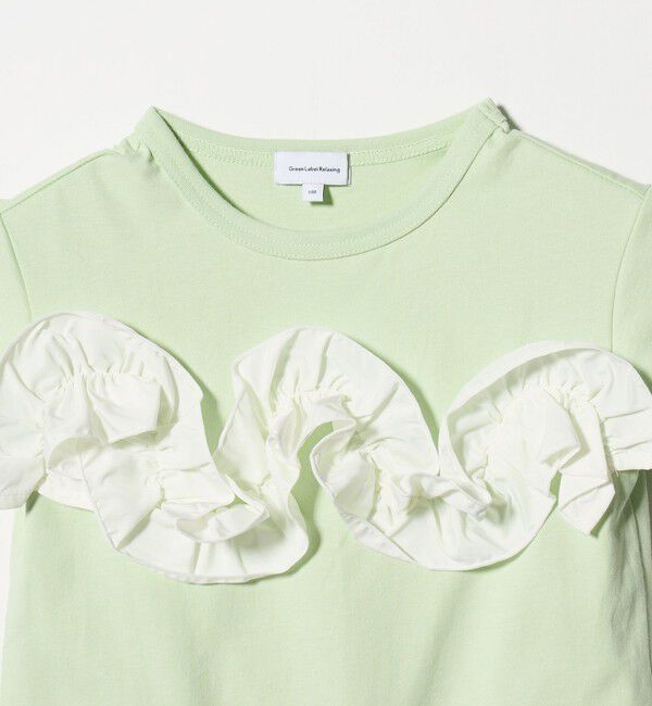UNITED ARROWS green label relaxing「【スタメンシリーズ】フリル Tシャツ / キッズ  100cm-160cm」|Tシャツ・カットソー|