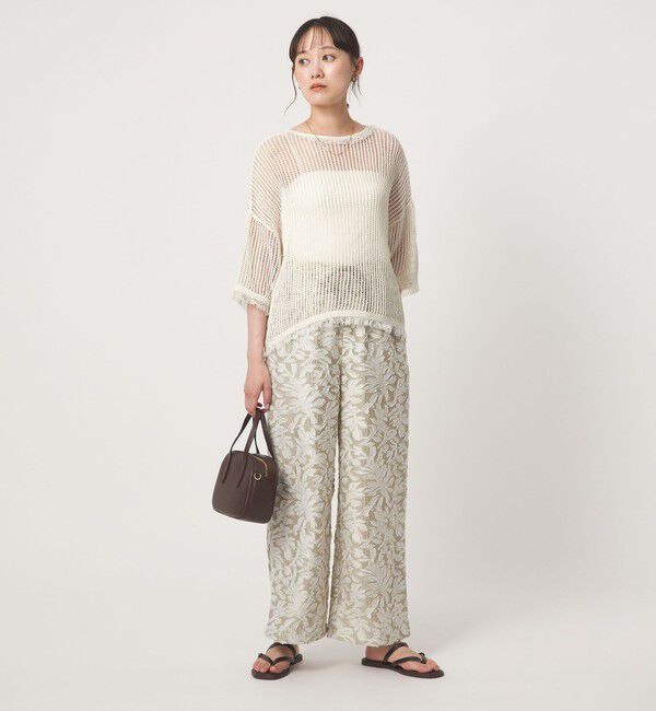 UNITED ARROWS green label relaxing「フリンジ ニット プルオーバー」|ニット・セーター|