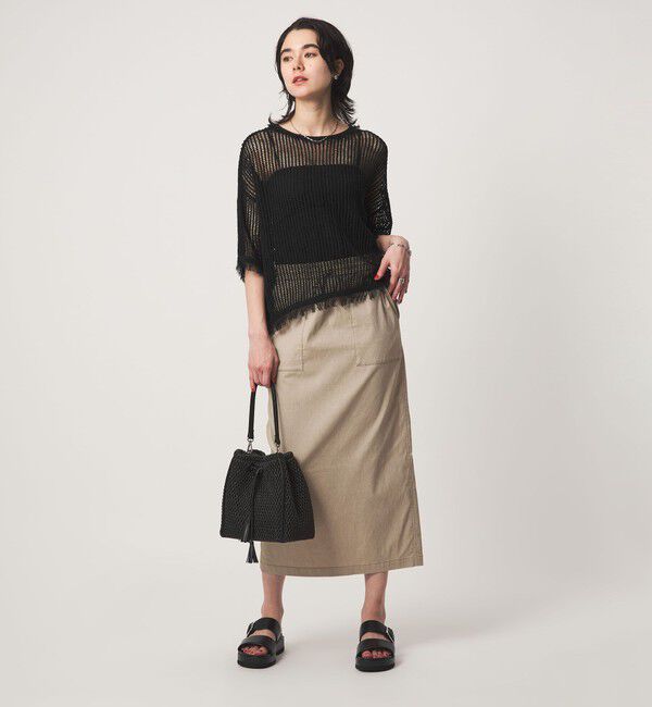 UNITED ARROWS green label relaxing「フリンジ ニット プルオーバー」|ニット・セーター|