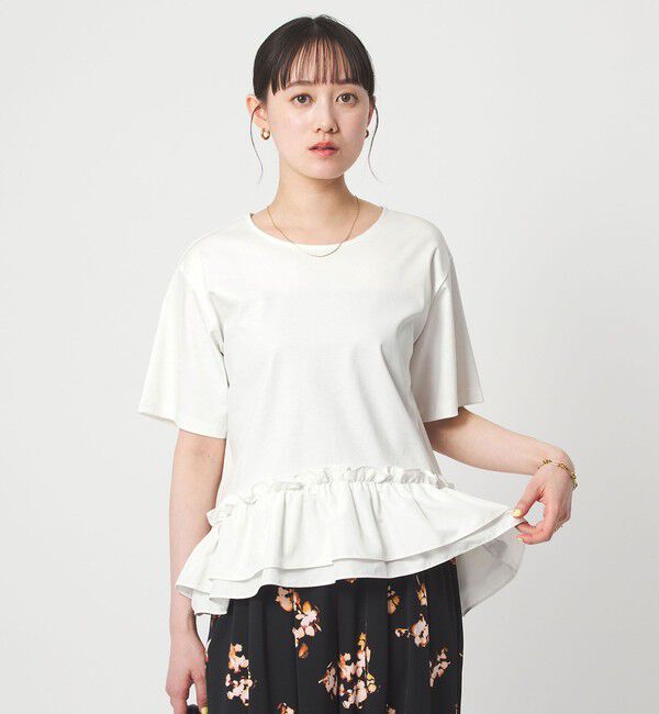 UNITED ARROWS green label relaxing「スソ ドッキング プルオーバー カットソー 接触冷感」|Tシャツ・カットソー|