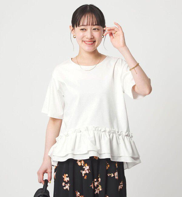 UNITED ARROWS green label relaxing「スソ ドッキング プルオーバー カットソー 接触冷感」|Tシャツ・カットソー|